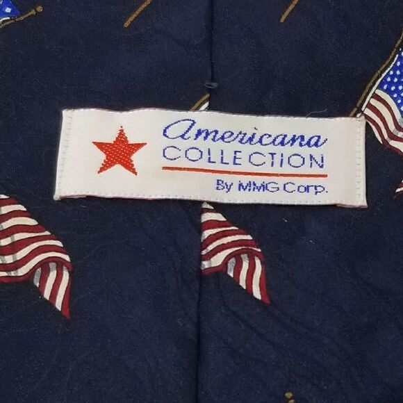 Americana Collection Mens Patriotic Flag Tie - Picture 4 of 7